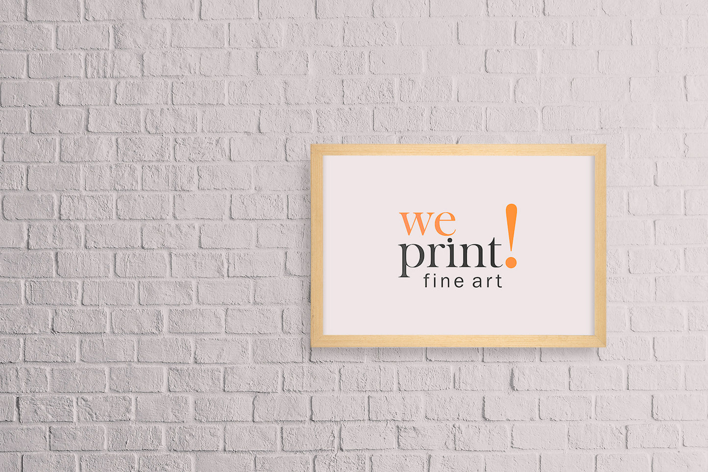 impressão fine art com moldura horizontal