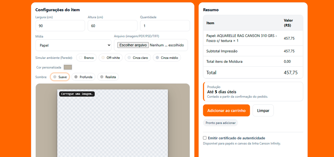 Veja sua impressão no ambiente antes de imprimir: conheça o novo preview com simulação de parede