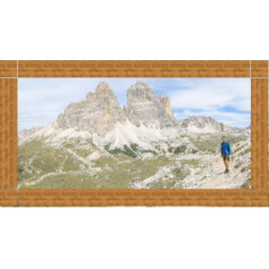 Impressão sob medida · 28,4×15,5 cm · PAPEL PHOTO LUSTRE PREMIUM 310 GRS MOLDURA MADEIRA MEL VIDRO INCOLOR