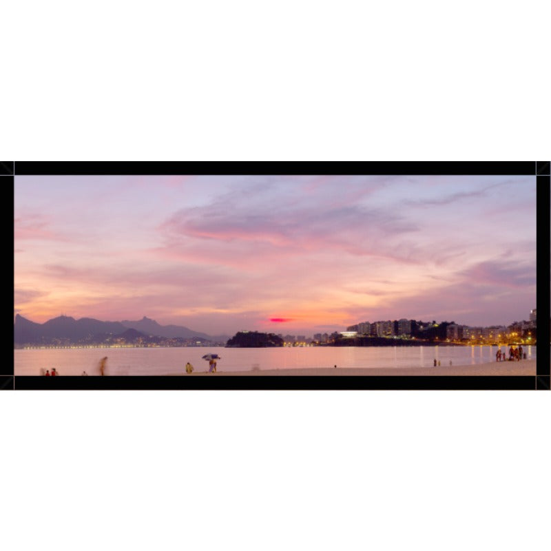 Impressão sob medida · 72,1×30,0 cm · PAPEL PHOTO LUSTRE PREMIUM 310 GRS MOLDURA PRETA VIDRO INCOLOR